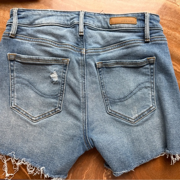 Sanctuary Light Blue Distressed Jean Shorts - Picture 4 of 5